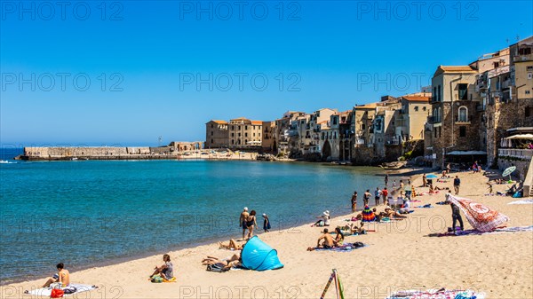 Cefalu with picturesque old town