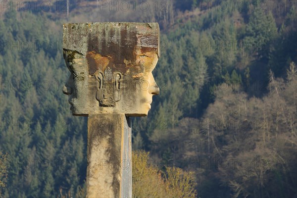 Sculpture Large Double Head after Juergen Waxweiler 2011