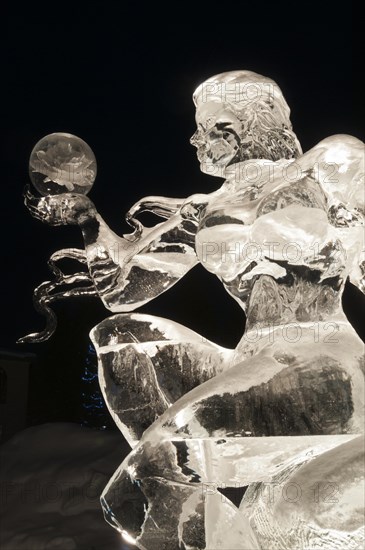 Ice sculpture of a fairy