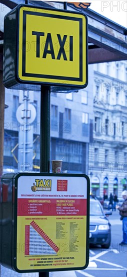 Taxi rank at the train station