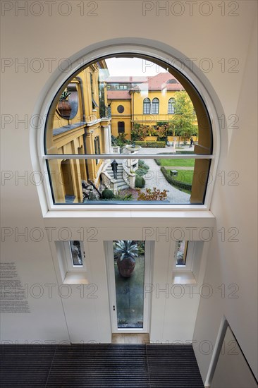 Window and door into the courtyard