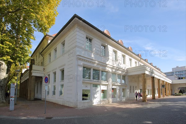 Bathhouse built in 1912 with colonnade