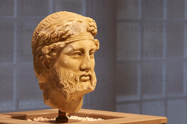 Marble head of Dionysus