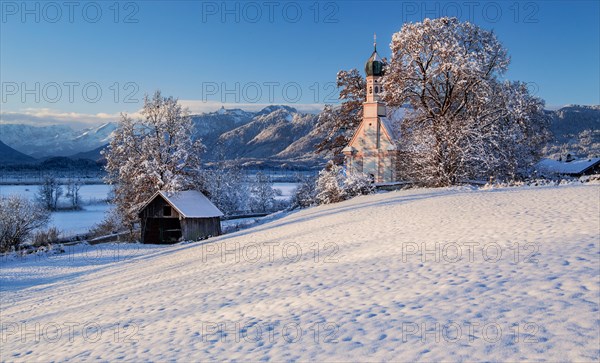 Winter landscape with Ramsachkircherl