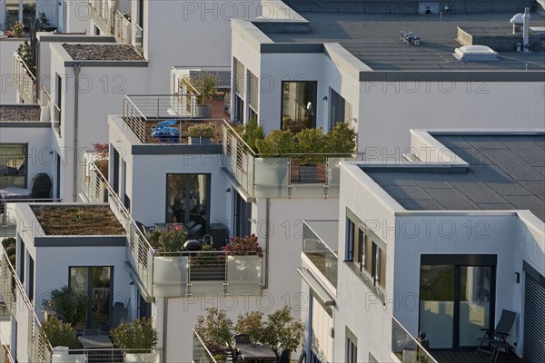 Modern residential development with low-energy houses at Phoenix Lake