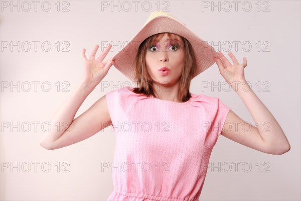 Woman with hat