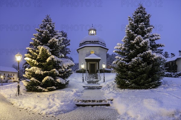 Silent Night Chapel in winter