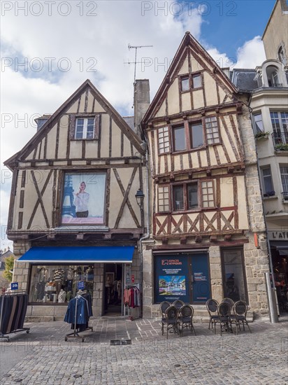 Half-timbered houses in the Rue de la Monnaie in the old town