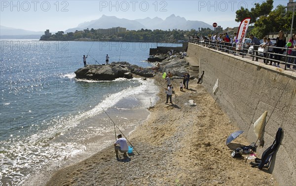 Anglers on the beach of Porticello