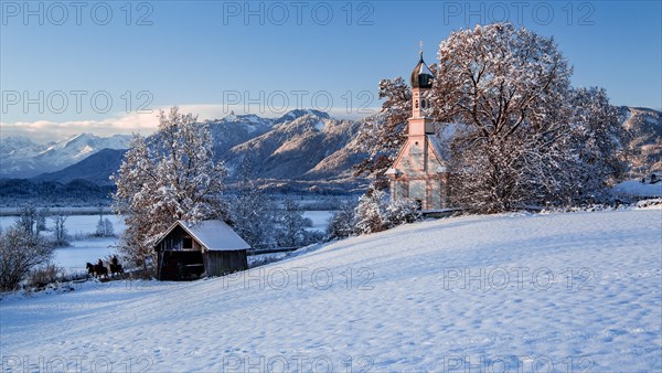 Winter landscape with Ramsachkircherl