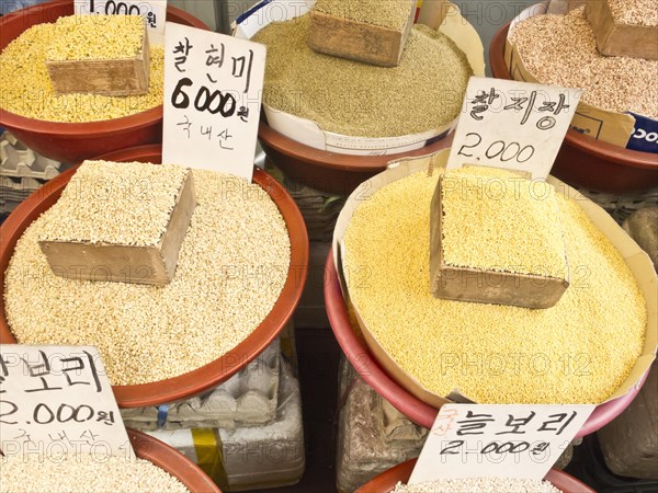 Grains and herbs for sale