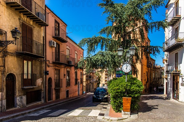 Castelbuono in the Madonie mountains with historic old town