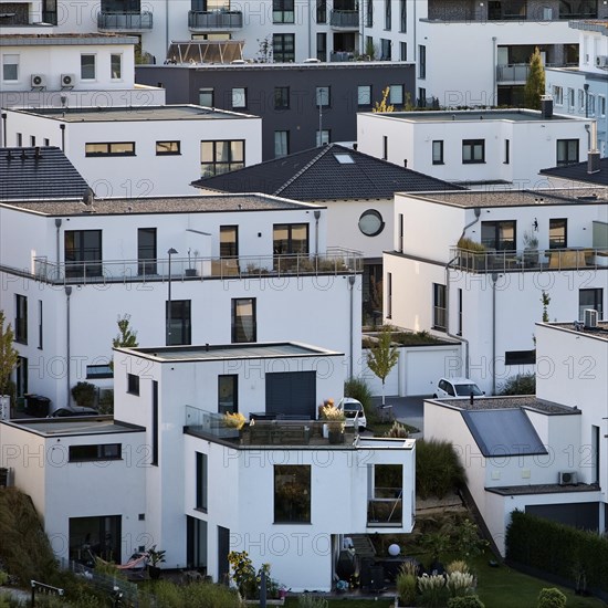 Modern residential development with low-energy houses at Phoenix Lake