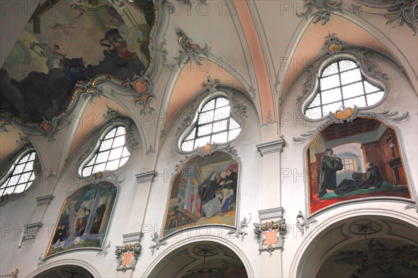 Interior view of the monastery church