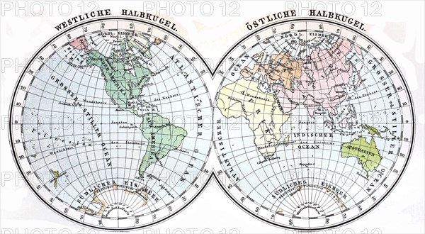 Earth map in Mercator projection