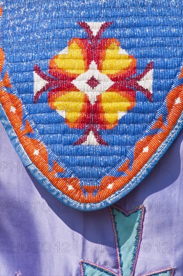 Detail of a female traditional dancer's regalia