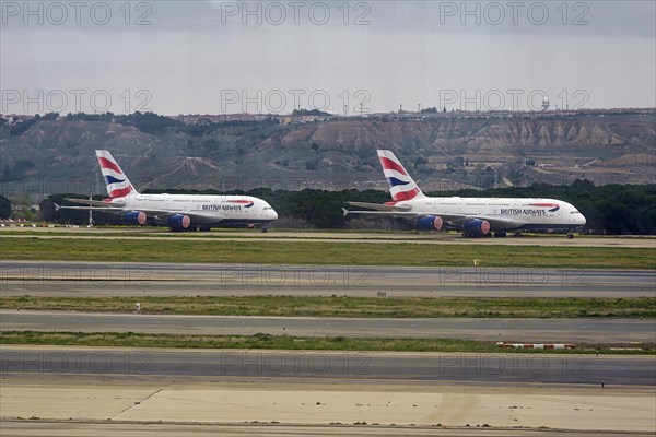 Two withdrawn Airbus A 380s