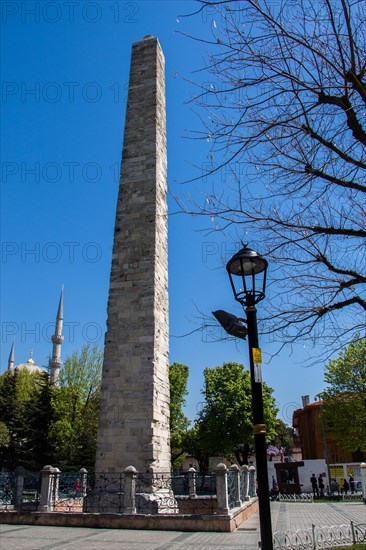 Obelisk of Theodosius in the Sultanahmet square