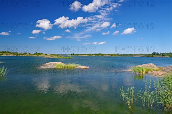 Shallow bay with crystal clear water