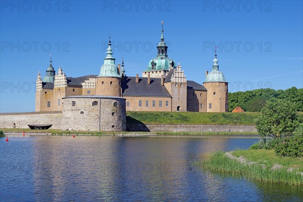 Kalmar Castle reflected in the water