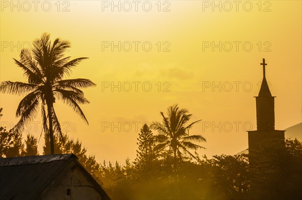 Backlight of a church in Fort Dauphin