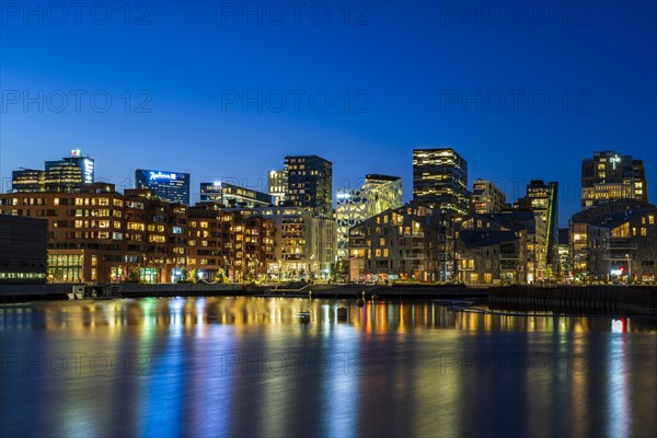 Oslo skyline at night