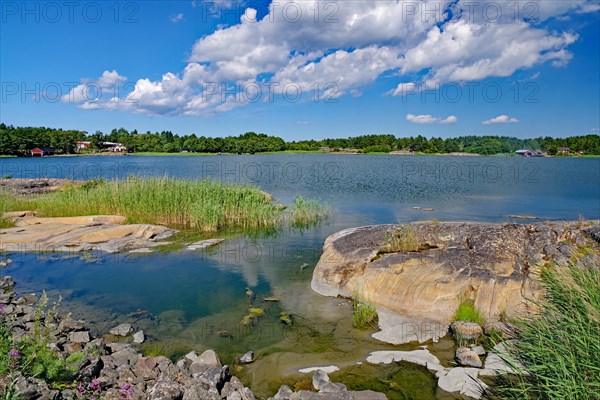 Shallow bay with crystal clear water