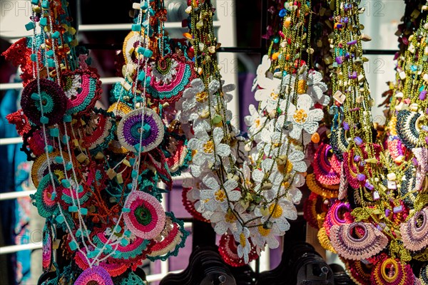 Turkish colorful needle work embroidery flowers as background