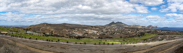 Golf Course Panorama Island Porta Santo Portugal