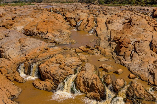 Betsiboka river running through a river gorge