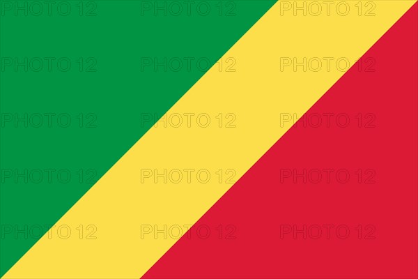 National flag of Republic of the Congo