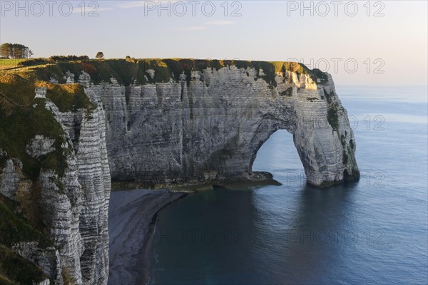 View of the Manneporte from the Falaise d'Aval