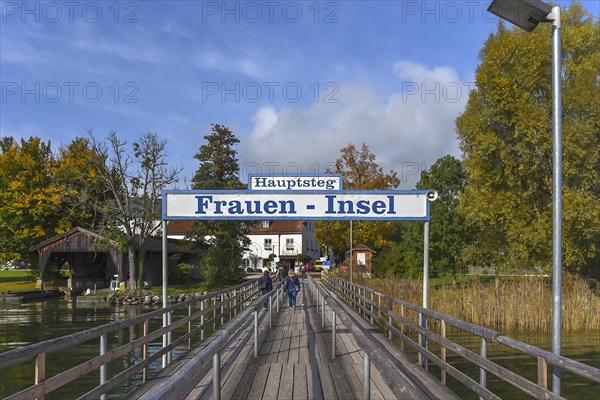 Landing stage on Fraueninsel in Chiemsee