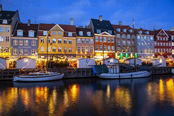 Nyhavn Canal at sunset