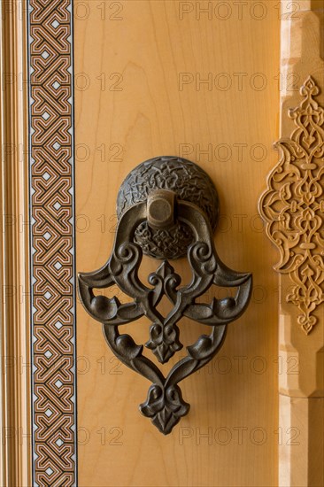 Old Handmade ottoman door handle made of metal