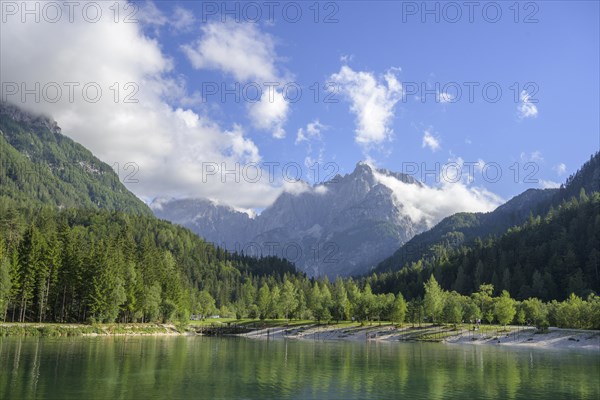 View from the bathing lake Jezero Jasna to Razor