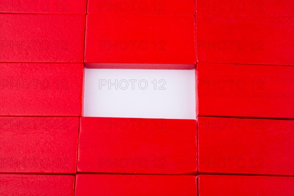 Colorful Domino Blocks on a white background