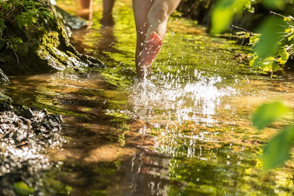 Kneipp water treading in the spa gardens