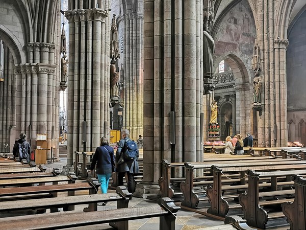 Visitors in Freiburg Cathedral