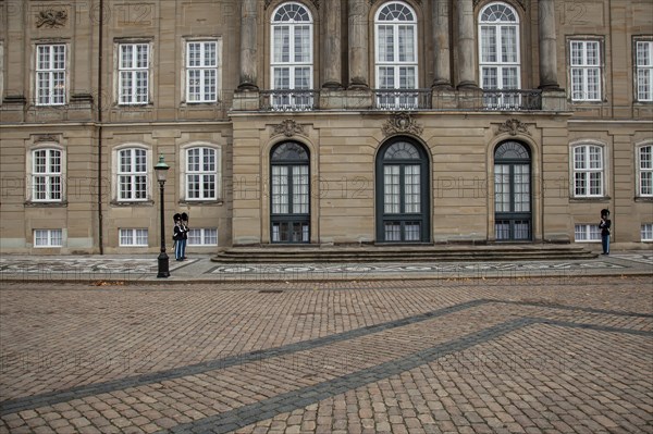 Guard at Amalienborg palace