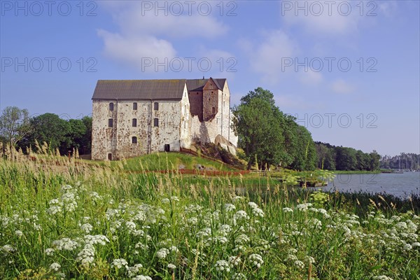 Kastelholm Castle on the shore of the Baltic Sea