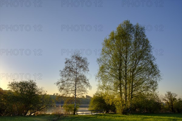 Morning sun at Lake Taching