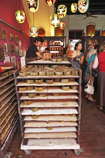 Trolley full of mooncakes