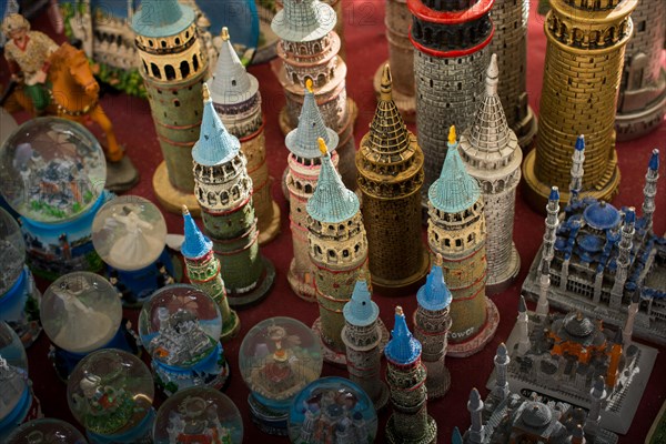 View of the Galata Tower from ancient times in Istanbul