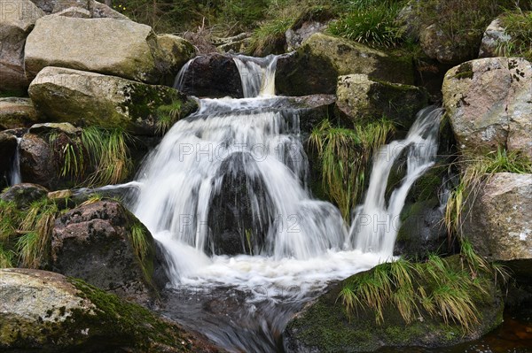 Upper Bode Waterfall in the Harz Mountains near Braunlage