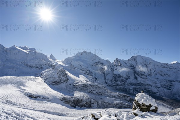 Mountain panorama on the Diavolezza