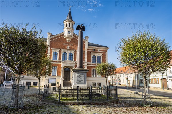 Victory Column in front of Liebenwalde Town Hall