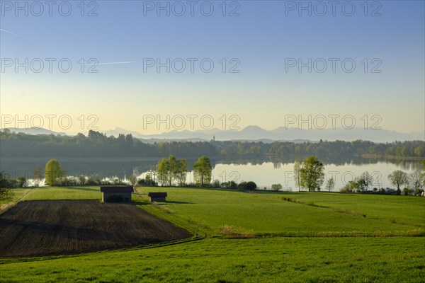 Morning sun at Lake Taching