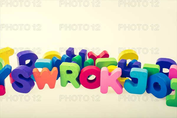 Letter cubes of Alphabet made of wood