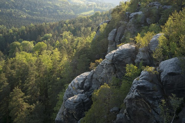 View from Rauenstein over rocks